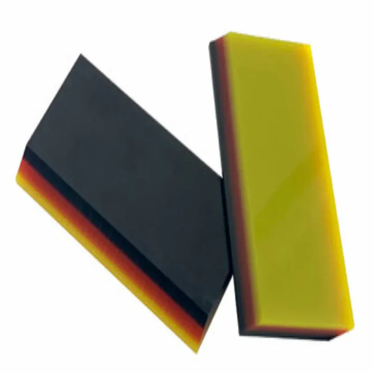 3-Layer PPF &amp; Tints Soft Rubber Squeegee for Protective Film Install (2.5 x 8.3cm) - Pack of 2