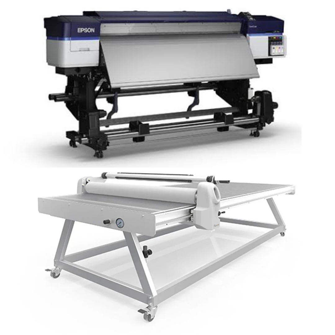 COMPLETE SOLUTION - Epson SureColor S40600 Production Edition - Refurbished (1 Year Warranty) + 51" x 98" Flatbed Lamination Table for All Size Prints and Kinds of Board - New
