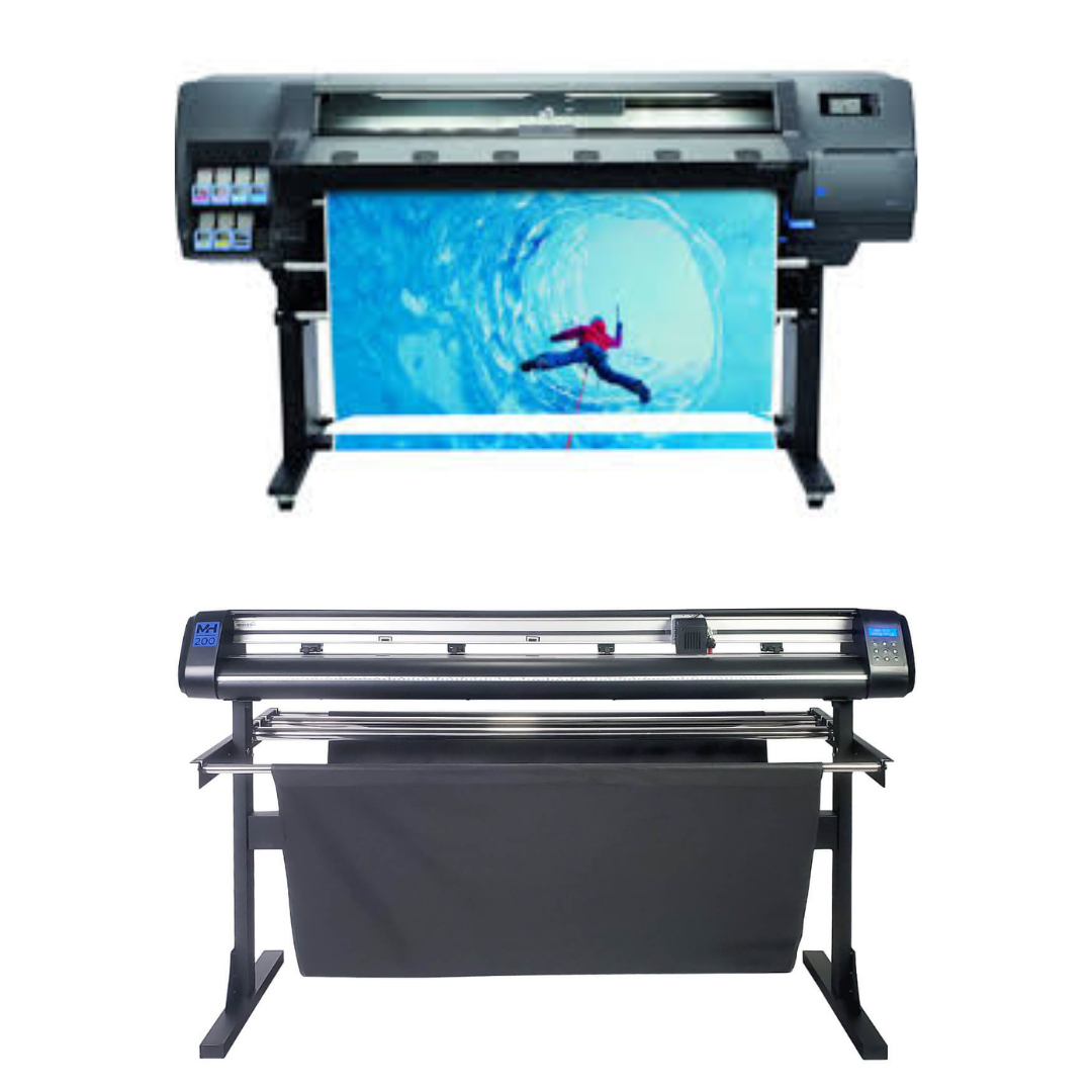 ON SALE - BUNDLE - HP Latex 315 54&quot; Printer - Refurbished (90 Days, 1, 2, 3 or 4 Years Warranty) + 53&quot; Vinyl Cutter Machine with ARMS Contour Cutting (MH200)