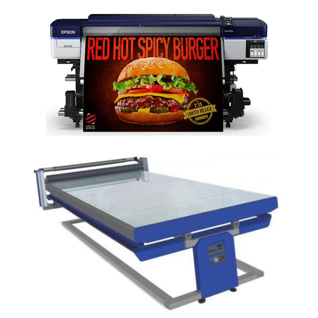 BUNDLE - Epson SureColor S40600 Production Edition - Refurbished (1 Year Warranty) + 67in x 126in Flatbed Hot and Cold Laminator for Rigid &amp; Flex Media - New