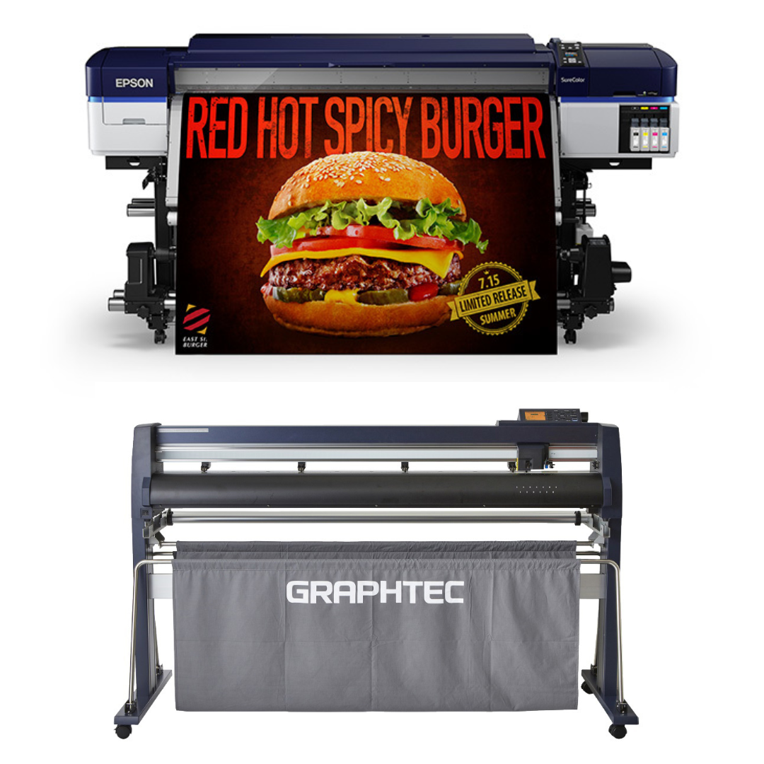 BUNDLE - Epson SureColor S40600 Production Edition - Refurbished (1 Year Warranty) + 54" Graphtec FC9000-140 Wide Cutter - Refurbished (1 Year Warranty)