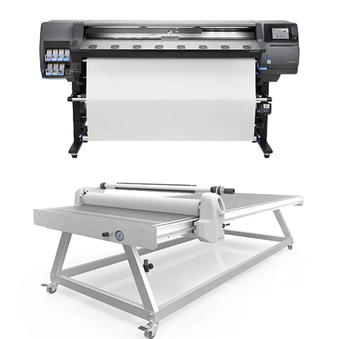 BUNDLE - HP Latex 360 64" Printer - Refurbished (90 Days, 1, 2, 3 or 4 Years Warranty) + Qomolangma 51" x 98" Flatbed Lamination Table - New
