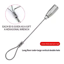 Wire Sling Rope for Acrylic Board Ceiling Suspension Kit (Choose Size) - WSR01