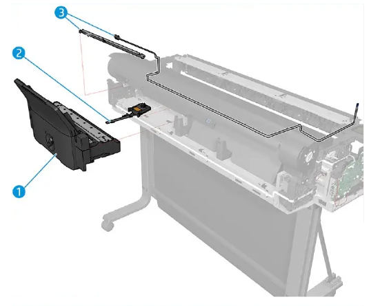Multi-Sheet Tray SV for the HP DesignJet T210, T230, T650, T630, Studio Steel  and Spark 24-in Series (5HB06-67024)
