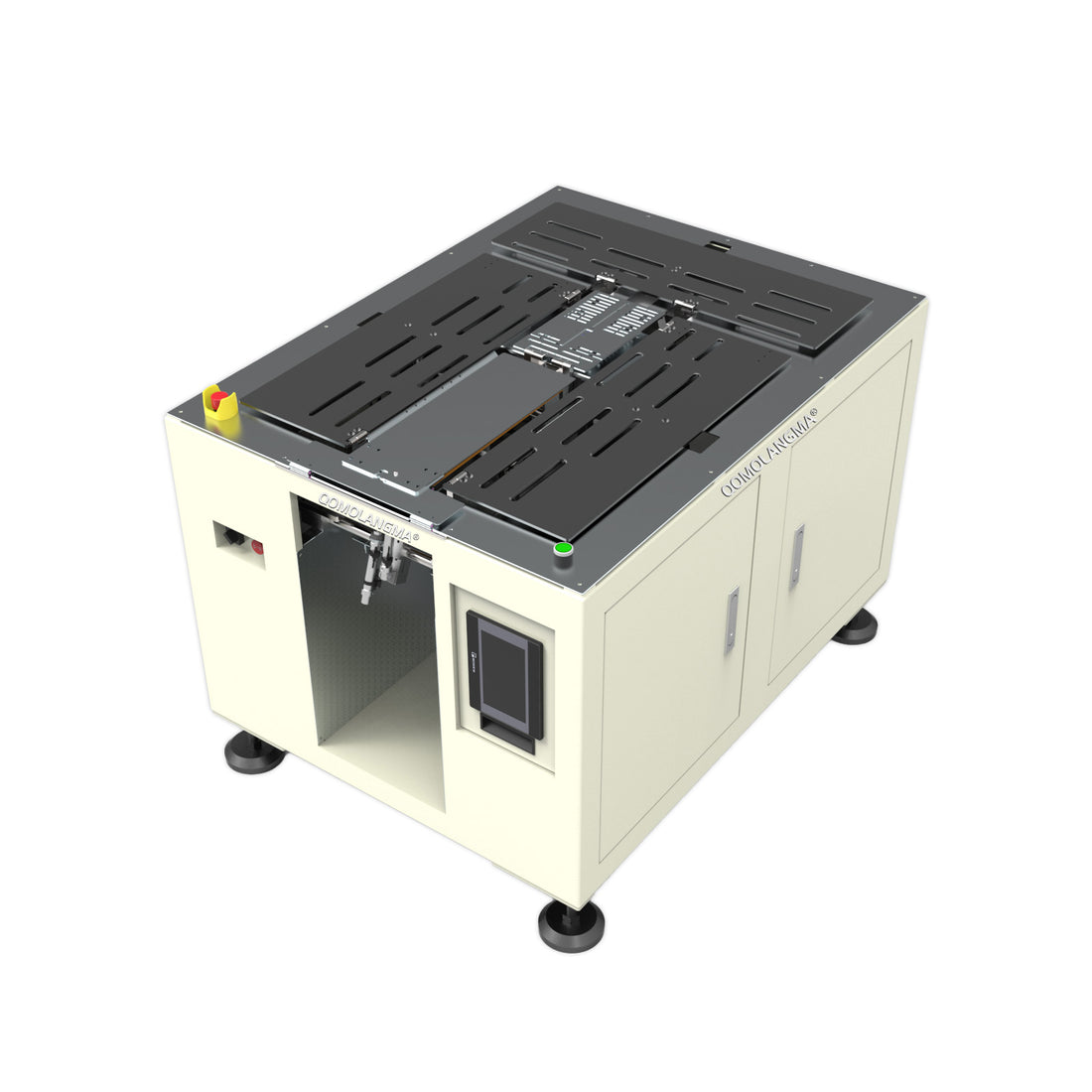 Qomolangma Semi-Auto Garment Folding &amp; Packaging Machine Clothes Stacking + Bagging System for Retail/Laundry