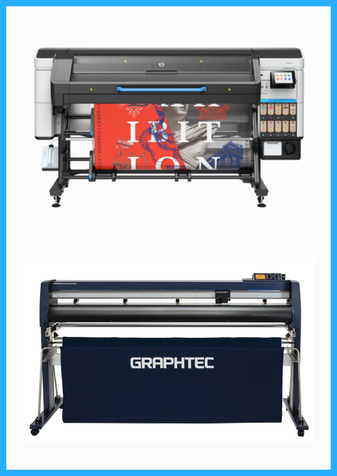 ON SALE - BUNDLE - HP Latex 730W 64&quot; Wide Format Printer - New + 64&quot; Graphtec FC9000-160 Wide Cutter - New