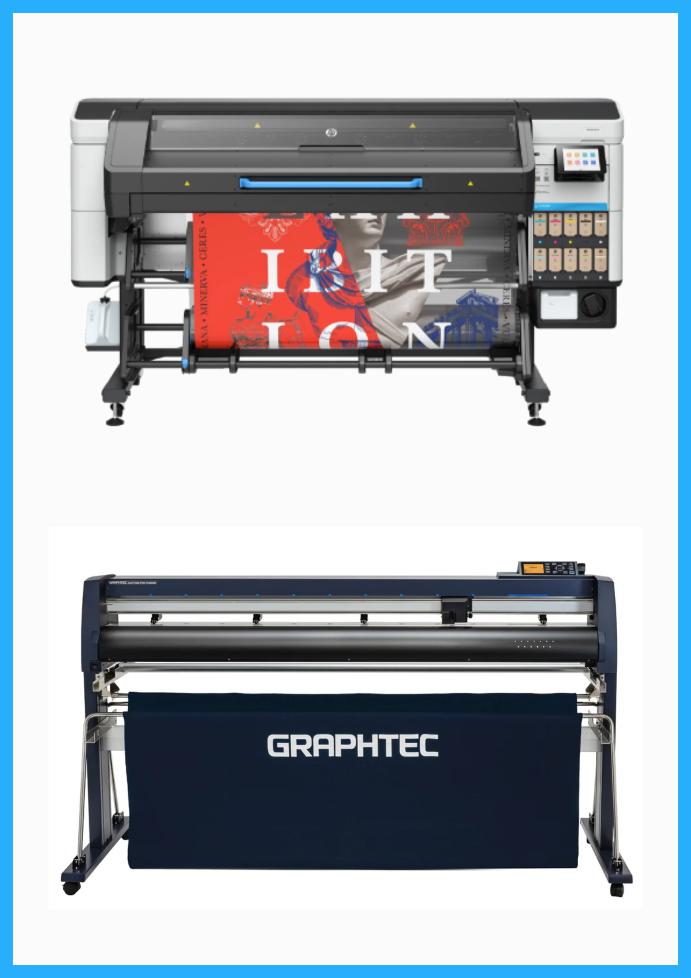 ON SALE - BUNDLE - HP Latex 730W 64&quot; Wide Format Printer - New + 64&quot; Graphtec FC9000-160 Wide Cutter - New