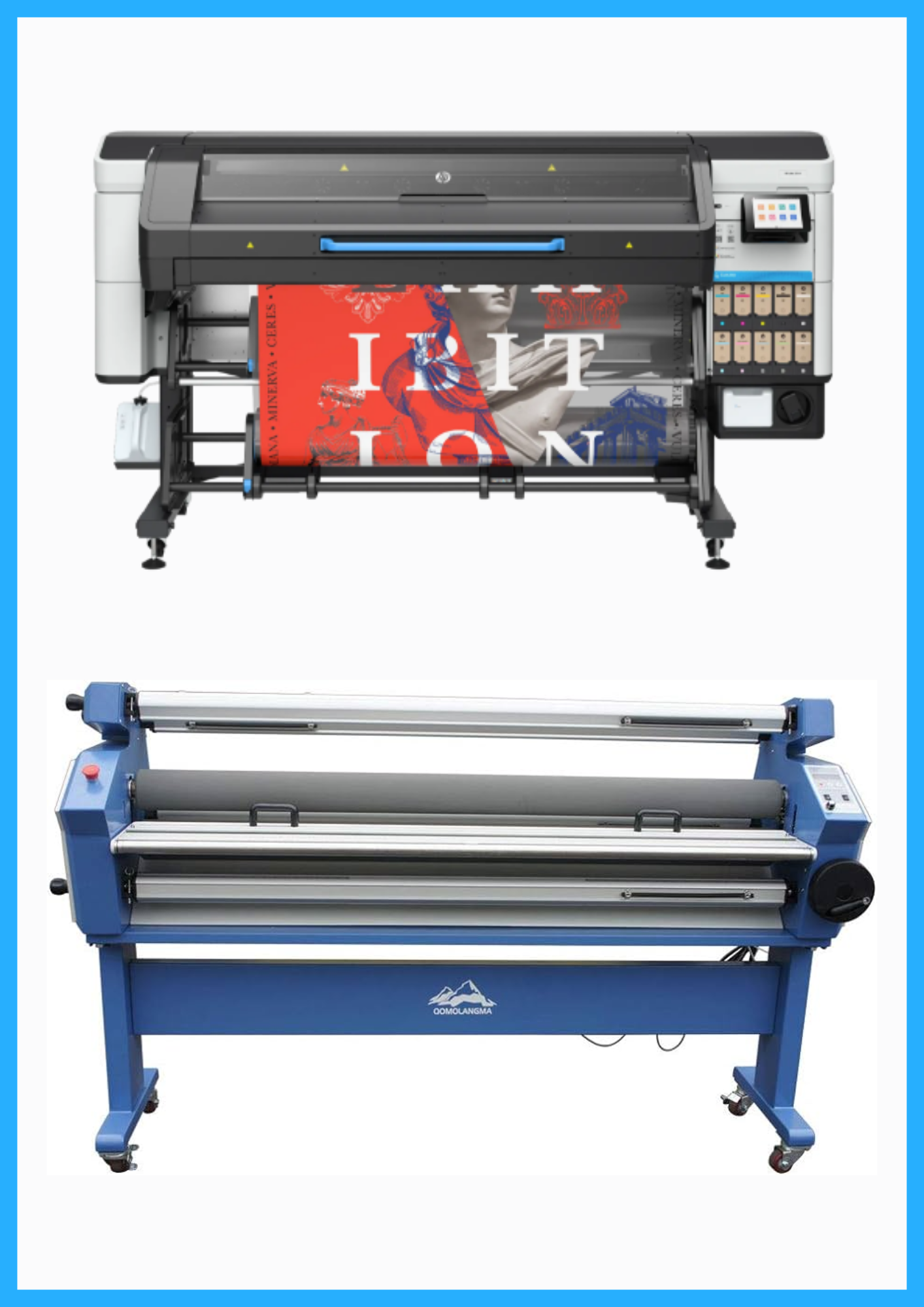ON SALE - BUNDLE - HP Latex 730W 64&quot; Wide Format Printer - New + 55&quot; Full-Auto Wide Format Cold Laminator with Heat Assisted - New