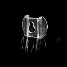 10pcs Small Transparent Acrylic Hanger Latch Modern Design Hasp Lock for Clear Acrylic Photo Frames Furniture Lock - AH01