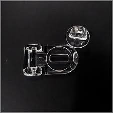 Acrylic Lock Hinge with Closure for Cases, Transparent Boxes (25x43mm)