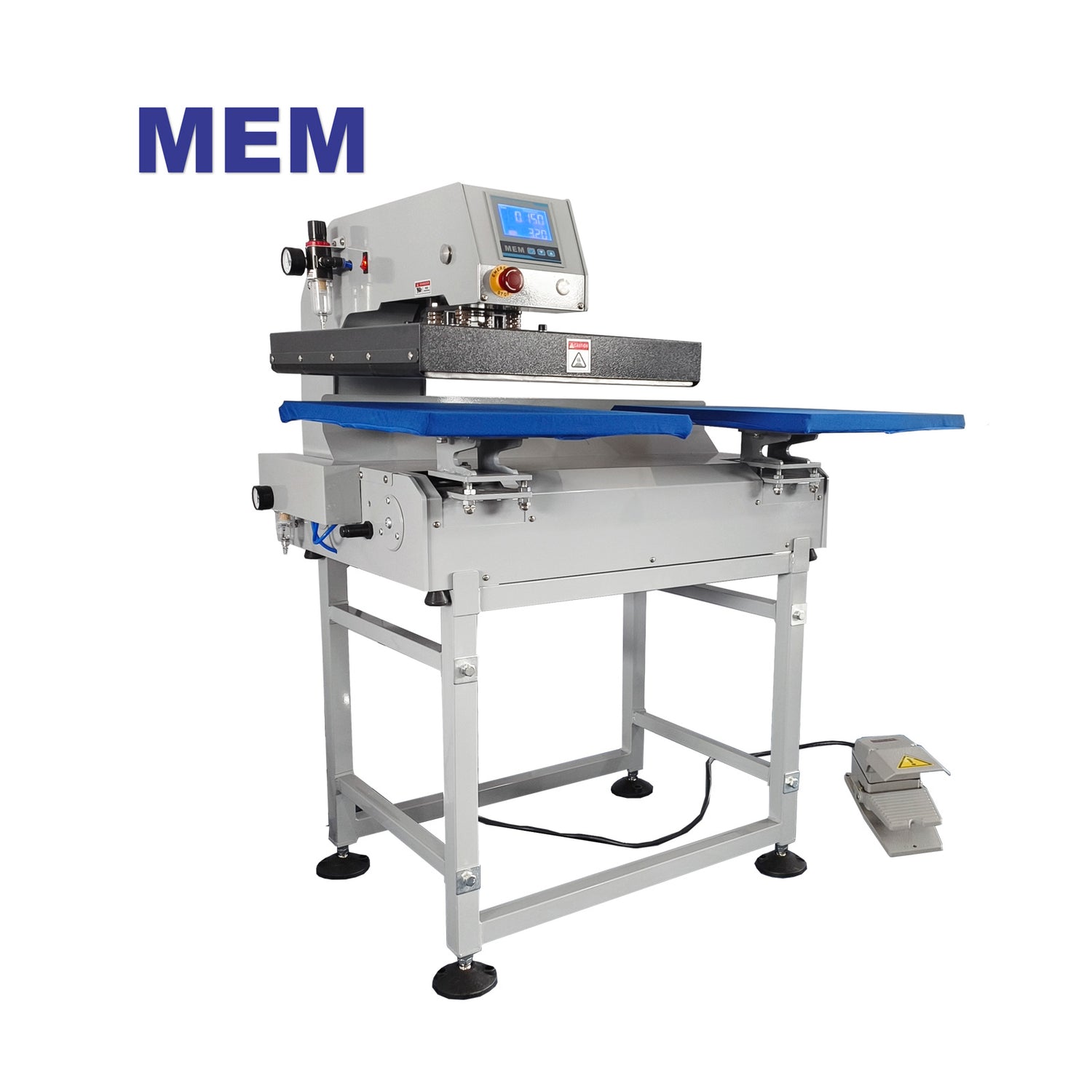 US Stock, MEM 16in x 20in Full-Automatic Pneumatic Double Station Heat Press with Laser Positioning System