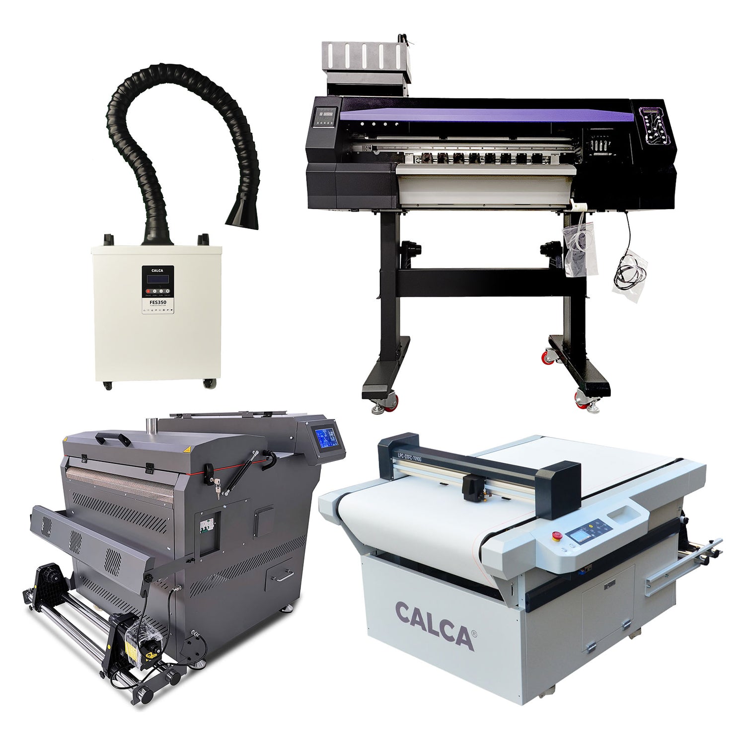 CALCA Prime 24inch DTF Printing System (Dual Epson I3200-A1 Heads, Compact Powder Shaker and Dryer)