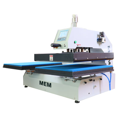 US Stock, MEM 16"x20" Dual Station Pneumatic Heat Press - DTG/DTF Curing System with Interchangeable Platens