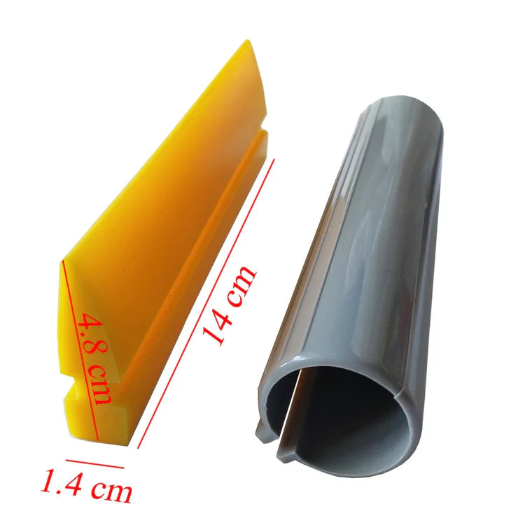 5.5" Silicone Yellow Turbo Squeegee (14cm Width) Window Household Cleaning Tool