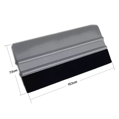 Vinyl Wrap Felt Edge Squeegee with Knife Tools (Gray - 15.3cm x 7.5cm) - 5pcs