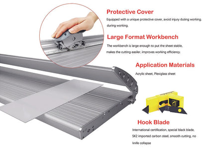 25" / 48" Manual Acrylic Cutter for Acrylic Sheet Plexiglass - MT05