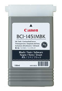 Canon BCI-1451MBK Matte Black Ink Tank (130ml) for imagePROGRAF W6400 - 0175B001AA