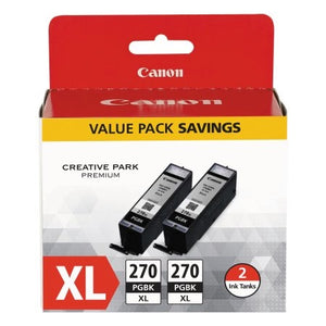 Canon PGI-270 XL Pigment Black Twin Ink Pack - 0319C005