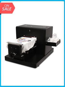 2020 hot selling A4 size flatbed printer DTG Printes T-shirt Print machine for dark color white color T-shirt print directly