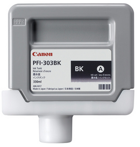 Canon PFI-303BK Black Ink Tank (330ml) for imagePROGRAF iPF810, iPF810 PRO, iPF815, iPF815 MFP, iPF815 MFP M40, iPF820, iPF820 PRO, iPF825, iPF825 MFP, iPF825 MFP M40 - 2958B001AA
