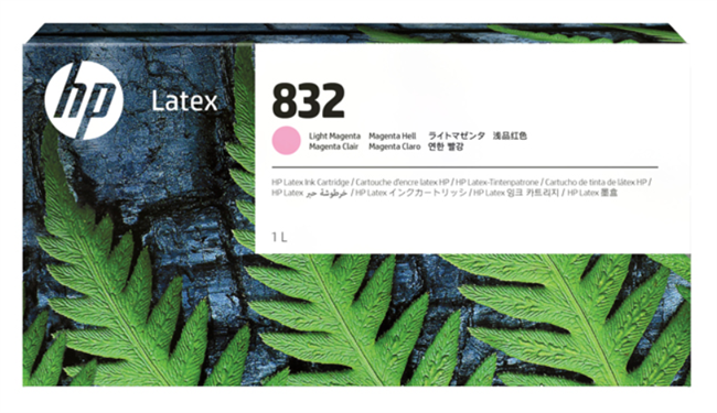 HP 832 1-Liter Light Magenta Ink Cartridge for Latex 630, 630 W, 700, 700 W, 730, 730W - 4UV80A