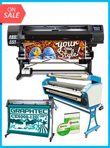 COMPLETE SOLUTION - Plotter HP Latex 560 64" - Recertified - (90 Days Warranty) + GRAPHTEC CUTTER CE6000-120 48" Cutter - New + Upgraded Ving 63" Full-auto Low Temp. Wide Format Cold Laminator, with Heat Assisted + Includes Flexi RIP Software