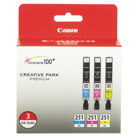 Canon CLI-251 XL 3 Color Ink Pack - 6449B009