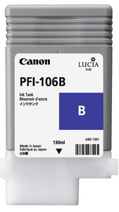 Canon PFI-106B Blue Ink Tank (130ml) for imagePROGRAF iPF6300, iPF6300S, iPF6350, iPF6400, iPF6450 - 6629B001AA