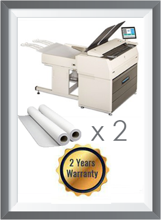 Kip 7170 Black &amp; White Multifunction System 63" with Scanner + 2 Roll 2K mt + 2 Years Warranty