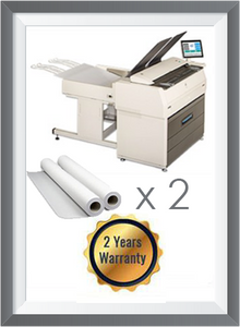 Kip 7170 Black & White Multifunction System 63" with Scanner + 2 Roll 2K mt + 2 Years Warranty