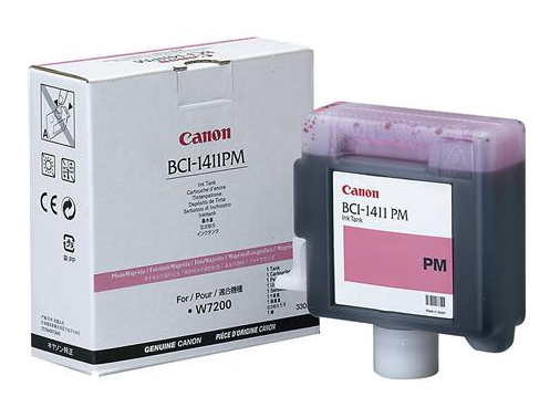 Canon BCI-1411PM Photo Magenta Ink Tank (330ml) for imagePROGRAF W7200, W8200, W8400D - 7579A001AA