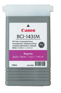 Canon BCI-1431M Magenta Ink Tank (130ml) for imagePROGRAF W6200, W6400 - 8971A001AA