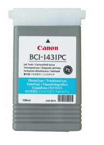Canon BCI-1431PC Photo Cyan Ink Tank (130ml) for imagePROGRAF W6200, W6400 - 8973A001AA