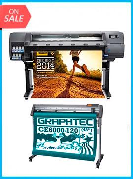 BUNDLE - Plotter HP Latex 310 54&quot;  - Recertified - (90 Days Warranty) + GRAPHTEC CUTTER CE6000-120 48&quot; Cutter - New