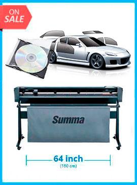 BUNDLE - SummaCut D160 64 in (160 cm) vinyl and contour cutting - New +Tint Tek 20/20 Window Film Cutting Software V10 Monthly Subscription