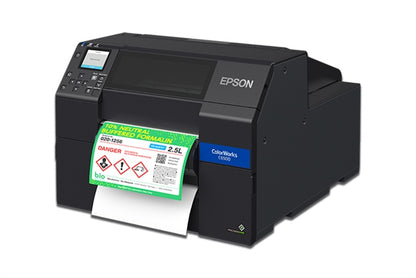 Epson ColorWorks C6500P Color Inkjet Label Printer - 8" w/ Peel &amp; Present (Gloss)