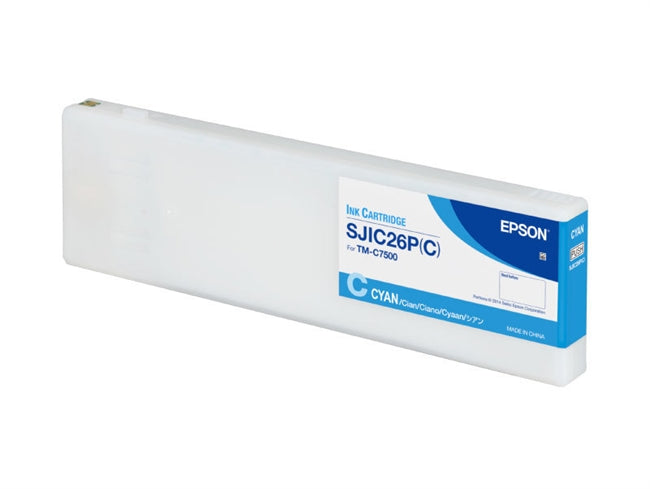 Epson SJIC26P Cyan Ink Cartridge for ColorWorks C7500 - C33S020615