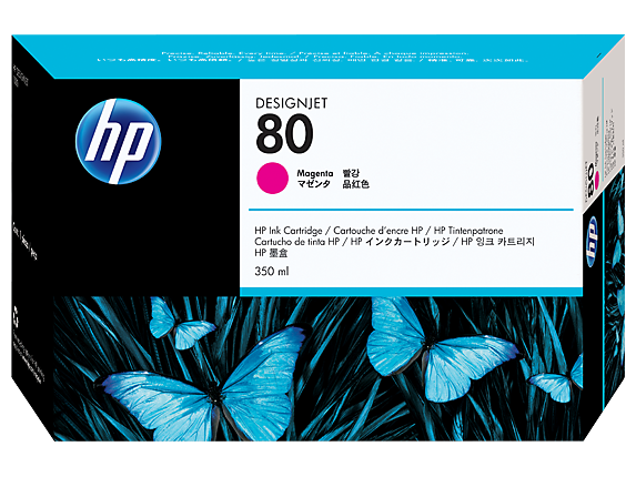 HP 80 350-ml Magenta Ink Cartridge - C4847A