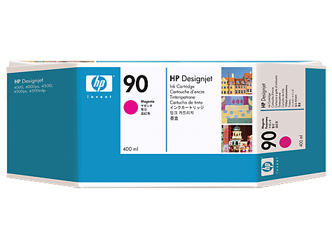 HP 90 400-ml Magenta DesignJet Ink Cartridge - C5063A