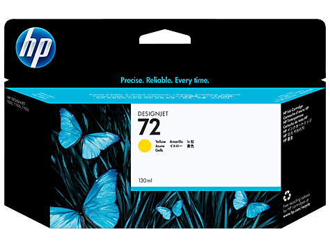 HP 72 Yellow 130ml Ink Cartridge - C9373A