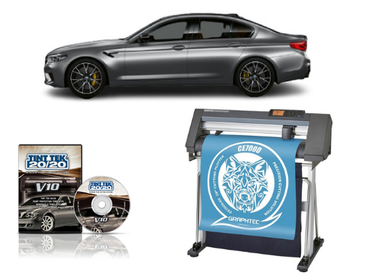 Graphtec CE7000-120 48&quot; Cutter - Refurbished + TINT TEK 20/20 WINDOW FILM CUTTING SOFTWARE V10 1 YEAR SUBSCRIPTION