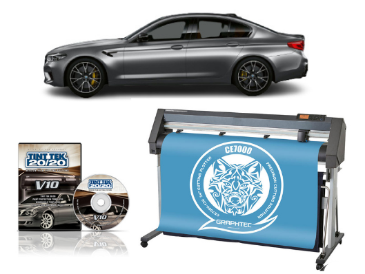 GRAPHTEC CE7000-130 50 INCH - Refurbished + TINT TEK 20/20 WINDOW FILM CUTTING SOFTWARE V10 1 YEAR SUBSCRIPTION