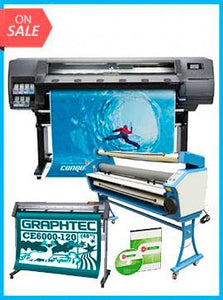 COMPLETE SOLUTION - Plotter HP Latex 315 54" - Recertified - (90 Days Warranty) + GRAPHTEC CUTTER CE6000-120 48" Cutter - New + 55" Full-auto Low Temp. Wide Format Cold Laminator, with Heat Assisted + Includes Flexi RIP Software