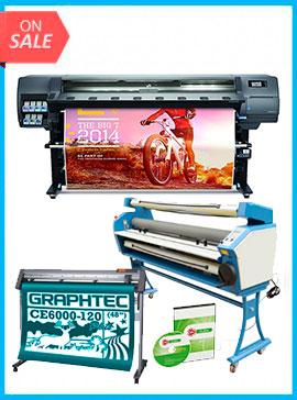 COMPLETE SOLUTION - Plotter HP Latex 330 64&quot; - Recertified - (90 Days Warranty) + GRAPHTEC CUTTER CE6000-120 48&quot; Cutter - New + Upgraded Ving 63&quot; Full-auto Low Temp. Wide Format Cold Laminator, with Heat Assisted + Includes Flexi RIP Software