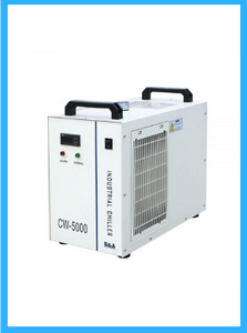 S&A CW-5000DG Industrial Water Chiller (AC 1P 110V 60Hz) for 80W/100W/120W CO2 Glass Laser Tube Cooling, 0.41HP