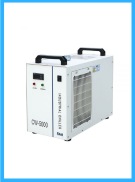 S&A CW-5000DG Industrial Water Chiller (AC 1P 110V 60Hz) for 80W/100W/120W CO2 Glass Laser Tube Cooling, 0.41HP