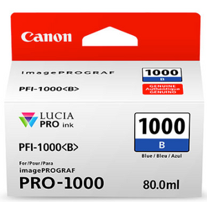 Canon PFI-1000 Blue Ink Tank 80ml for imagePROGRAF PRO-1000 - 0555C002AA
