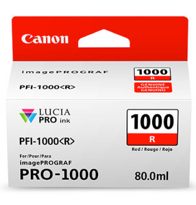 Canon PFI-1000 Red Ink Tank 80ml for imagePROGRAF PRO-1000 - 0554C002AA