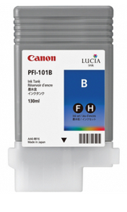 Canon PFI-101B Blue Ink Tank (130ml) for imagePROGRAF iPF5000, iPF5100, iPF6100, iPF6200- 0891B001AA