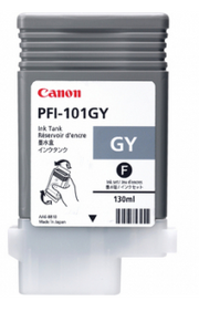 Canon PFI-101GY Gray Ink Tank (130ml) for imagePROGRAF iPF5000, iPF6000, iPF6000S - 0892B001AA